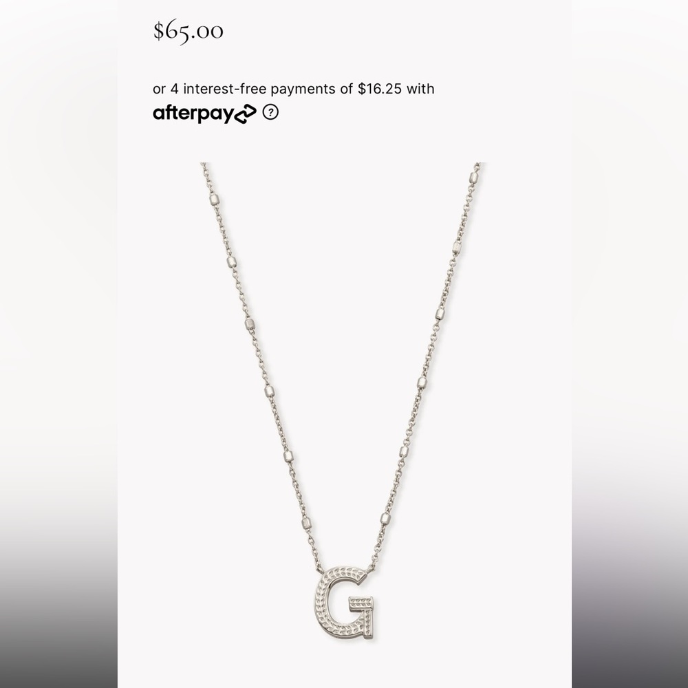 Pendant Kendra Scott G Silver Necklace